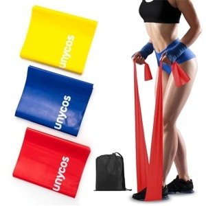 Fitness Elastieken Set met 3 Weerstandsniveaus - Antislipbanden voor Krachttraining
