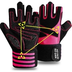 Fitness Gewichthefhandschoenen met Polssteun - Gel Padded voor Sportschool & Krachttraining