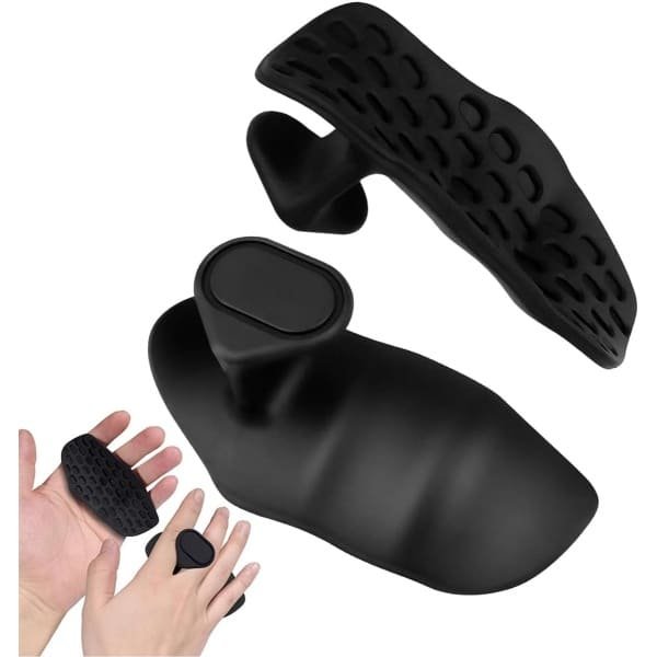 Fitness Grip Pads - Sport Handgrepen - Krachttraining Gewichtheffen - Ergonomische Grip Vulling - 200 gram - Zwart