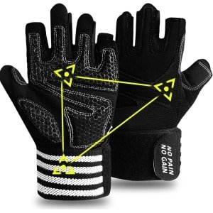 Fitness Handschoenen met Polssteun - Gel Polstering voor Krachttraining, Gym & Crossfit
