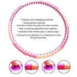 Fitness Hoelahoep met Massagestrips voor Taille Training en Cardio