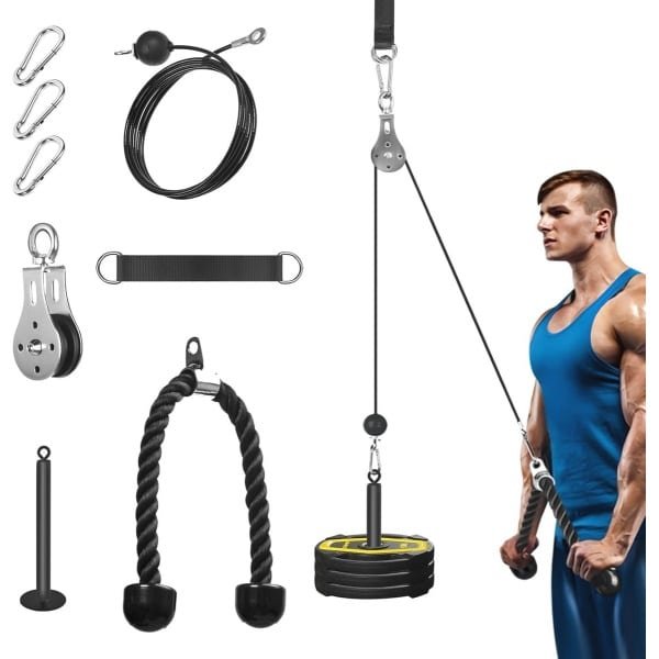 Fitness Kabel Lat Pulley Systeem voor Thuistraining - Ideaal voor Spieropbouw en Krachttraining