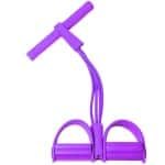 Fitness Resistance Bands-4 Tube Pedal Enkeltrekker, Pedal Resistance Band met handvat, Resistance Bands, Krachttraining, Buik, Taille, Arm, Benen Afslanken, Home Gym Oefenapparatuur