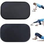 Fitness Schuifschijven - Core Sliders - Krachttraining Thuis - Dubbelzijdig Gebruik - Maat M - Zwart