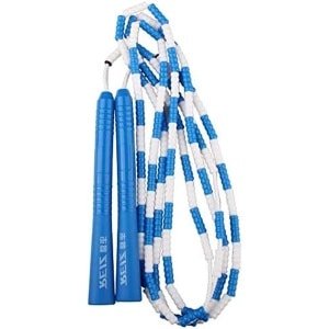 Fitness Springtouw - Beaded Touw - Cardio Training - Verstelbare Lengte - 280 cm - Roze