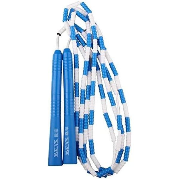 Fitness Springtouw - Beaded Touw - Cardio Training - Verstelbare Lengte - 280 cm - Roze