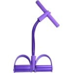 Fitness Weerstandsband Set met 4 Tubes en Pedalen voor Krachttraining