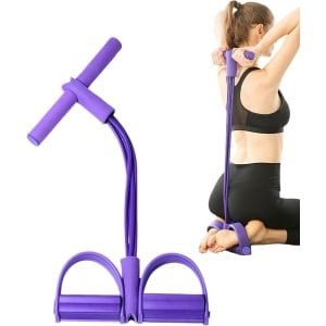 Fitness Weerstandsband met Pedaal voor Krachttraining en Yoga