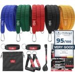 Fitness Weerstandsbanden Set met Training eBook - Elastische Weerstandsbanden voor Krachttraining en Fitness