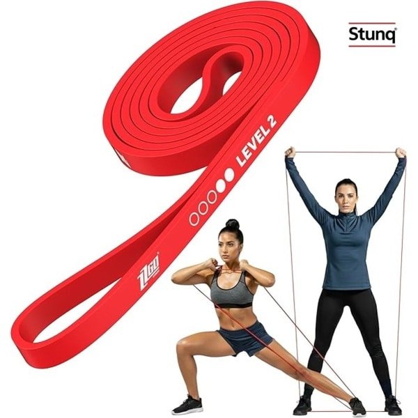 Fitness elastiek niveau 2 voor krachttraining en flexibiliteit