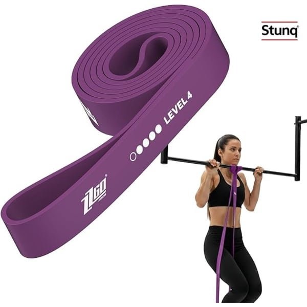 Fitness elastiek niveau 4 voor krachttraining en flexibiliteit