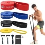 Fitnessband Set met Weerstandsniveaus voor Krachttraining, Yoga en Pilates