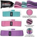 Fitnessband Set van 3 - Weerstandsbanden voor Krachttraining en Fitness