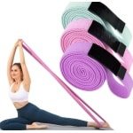 Fitnessband van stof - lange weerstandsbanden - antislip theraband voor krachttraining - crossfit yoga thuisworkout