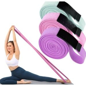 Fitnessband van stof - lange weerstandsbanden - antislip theraband voor krachttraining - crossfit yoga thuisworkout