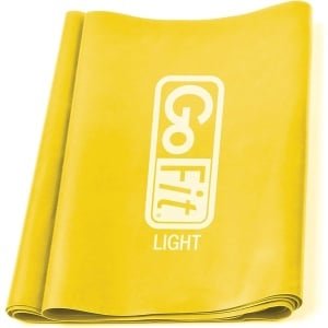 Fitnessbanden - Platte banden - Krachttraining thuis - Duurzaam materiaal - 1 inch dikte - Lichtgeel