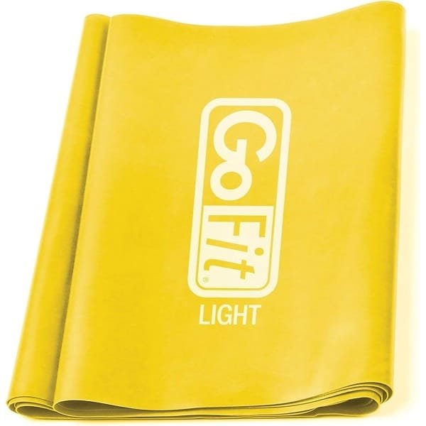 Fitnessbanden - Platte banden - Krachttraining thuis - Duurzaam materiaal - 1 inch dikte - Lichtgeel