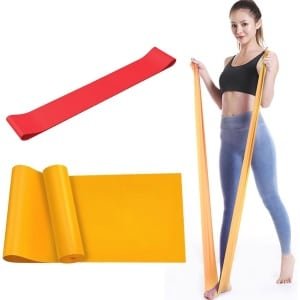 Fitnessbanden Set - 15 lbs Elastische Banden voor Krachttraining, Yoga en Revalidatie