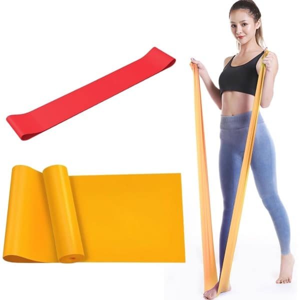 Fitnessbanden Set - 15 lbs Elastische Banden voor Krachttraining, Yoga en Revalidatie