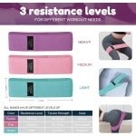 Fitnessbanden Set - 3-delige Heup- en Weerstandsbanden met Antislip Design voor Yoga, Pilates en Krachttraining
