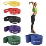 Fitnessbanden Set - 6 Stuks Weerstandsbanden voor Krachttraining en Yoga