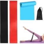 Fitnessbanden Set - Sportbanden Gym - Krachttraining Pilates - Anti-scheur Materiaal - XL Unisex - Geel Zwart Rood