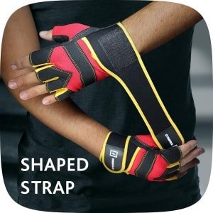 Fitnesshandschoenen Heren met Dubbele Handpalm en Polssteun voor Krachttraining en Crossfit