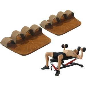 Fitnesshandschoenen Mannen - Krachttraining Handschoenen - Gewichtheffen Gym - Ademend Koeienhuid - 4.02x3.15 Inch - Bruin