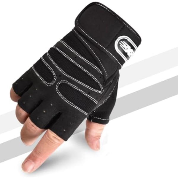 Fitnesshandschoenen met polsbandondersteuning voor dames en heren - Sporthandschoenen voor crossfit, bodybuilding, wielrennen, gym en krachttraining