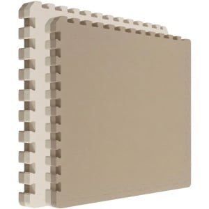 Fitnessmat 4 cm Dikte - Set 2 Tegels 90x90 cm EVA Schuim Kliksysteem - Vloerbescherming Thuisgym - Training Puzzelmat Schokabsorberend Comfort Krachttraining