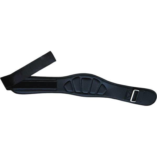 Fitnessriem Lifting Belt Nylon - Zwart - Medium - Comfortabele riem voor optimale ondersteuning bij squats, deadlifts en krachttraining. Helpt de core te stabiliseren en beschermt de rug bij zware oefeningen. Ademend