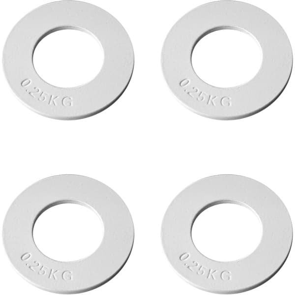 Fractionele Gewichten - Mini Halterschijven - Krachttraining - Nauwkeurige Schijf - 0.25Kg - Wit