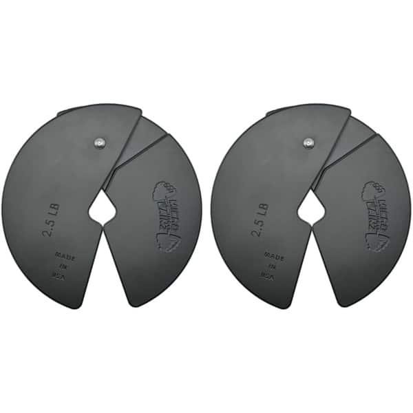 Fractionele Halterschijven - Gewichtsverhogers - Precisie Krachttraining - Nauwkeurig Gesinterd Staal - 625 Inch Diameter - Zwart