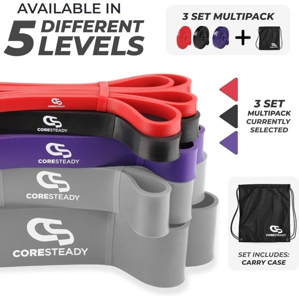 Geassisteerde Optrekband - Weerstandsbanden voor CrossFit Powerlifting Yoga - Stretchmobiliteit - Mannen Vrouwen - 1 per aankoop