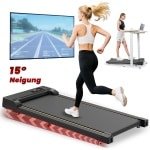 Genet7 Store - loopbaan - Inklapbare elektrische loopband - 1-6 km/u - met afstandsbediening - compact - zwart