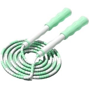 Gesegmenteerd Springtouw - Kralen Touw - Cardio Training - Flexibel en Draagbaar - 111 gram - Groen