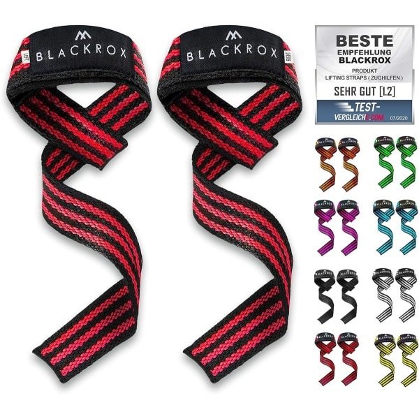Gevoerde Hefbanden (Lifting Straps) voor Krachttraining en Deadlifts - Comfortabele Grijphulp voor Heren en Dames