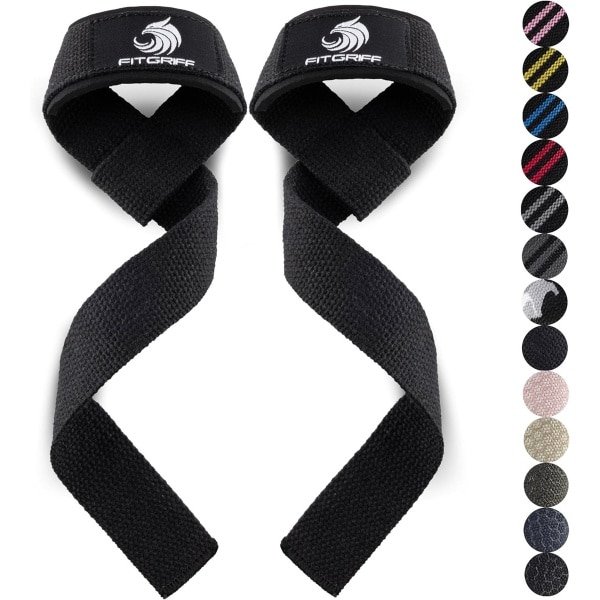 Gewatteerde Lifting Straps Gym voor Gewichtheffen - Polsbanden voor Krachttraining, Deadlift en Fitness