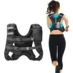 Gewicht Gilet, 7,2 Kg, Verstelbaar Gewicht Gilet met Reflecterende Strips voor Mannen En Vrouwen, Krachttraining, Hardlopen, Fitness