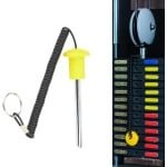 Gewicht Stapel Pin - Fitness Accessoire Riem - Krachttraining Verbeteren - Magnetisch Ontwerp - 105 cm - Geel