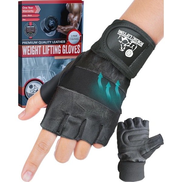 Gewichten Handschoenen met 30 cm Polssteun voor Fitness, CrossFit en Training - Voor Dames en Heren - Premium Kwaliteit - 1 Jaar Garantie