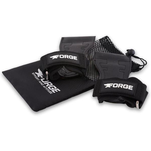 Gewichthef Grips - Gym Riemen - Krachttraining - Hoge Rubberen Grip - 22 x 15 cm - Zwart