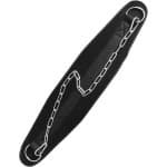 Gewichthef Riemen - Trainingsriem Heupbescherming - Krachttraining Ondersteuning - Dubbele Staalkettingen - 70 cm ketting - Zwart