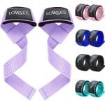 Gewichthefbanden Sportschool - Padded Straps voor Krachttraining en Powerlifting - Antislip Grip