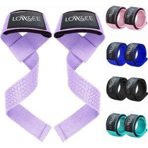 Gewichthefbanden Sportschool - Padded Straps voor Krachttraining en Powerlifting - Antislip Grip