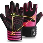 Gewichtheffen handschoenen met polsbandjes - Comfortabele en ademende fitness handschoenen voor gym en CrossFit