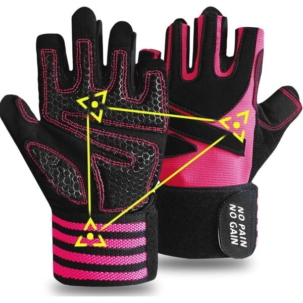 Gewichtheffen handschoenen met polsbandjes - Comfortabele en ademende fitness handschoenen voor gym en CrossFit