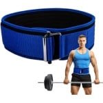 Gewichthefriem - Fitness Gordel - Krachttraining Ondersteuning - Verstelbare Rugsteun - 100 x 10 cm - Blauw
