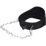 Gewichthefriem - Fitnessriem Rugsteun - Krachttraining Ondersteunen - Verstelbare Pasvorm - 70 cm Ketting - Zwart