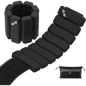 Gewichtsmanchetten Set - Enkelbanden Armbanden - Krachttraining Fitness - Verstelbaar Comfort - 2 x 0.5 kg - Zwart